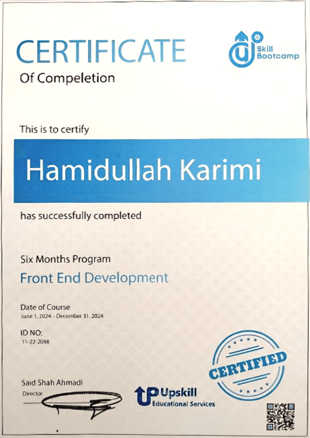 Frontend Development Bootcamp